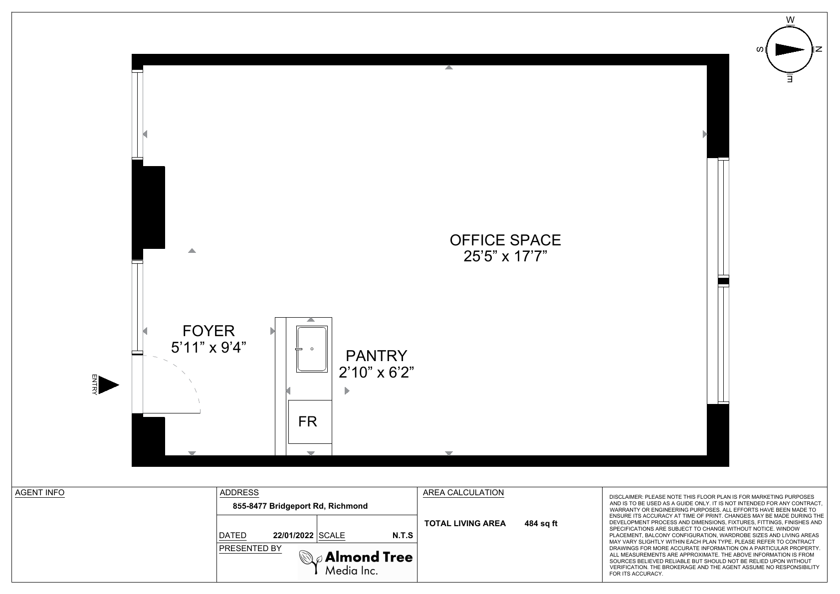 855 - 8477 Bridgeport Rd, Richmond, BC floorplan