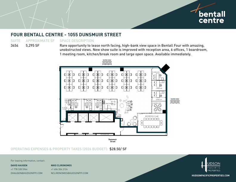 3454 - 1055 Dunsmuir Street, Vancouver, BC floorplan