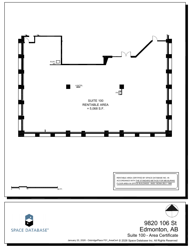 100 - 9820 106 Street, Edmonton, AB floorplan