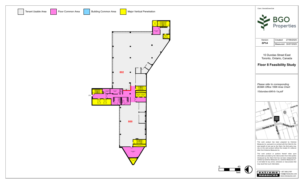800 - 10 Dundas Street East, Toronto, ON floorplan