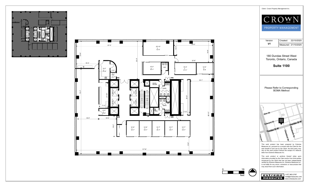 1100 - 180 Dundas Street West, Toronto, ON floorplan