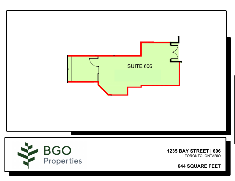 0606 - 1235 Bay Street, Toronto, ON floorplan