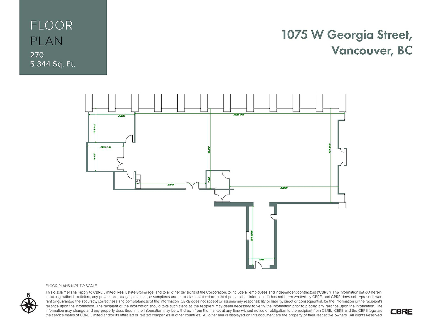 270 - 1075 W Georgia St, Vancouver, BC floorplan