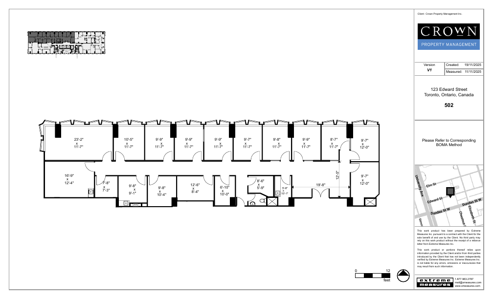 502 - 605-123 Edward Street, Toronto, ON floorplan