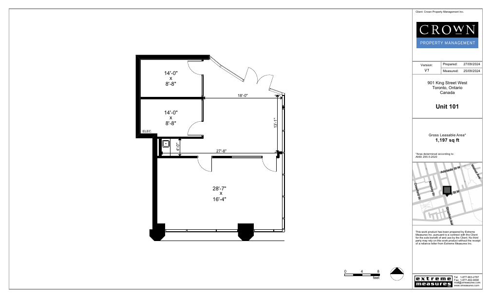 101 - 901 King Street West, Toronto, ON floorplan