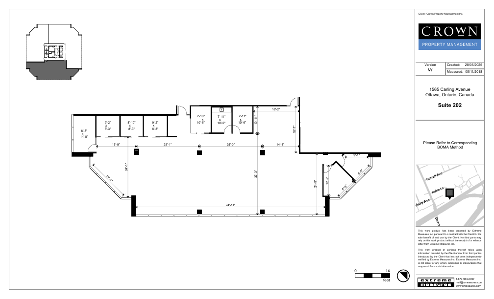 202 - 1565 Carling Avenue, Ottawa, ON floorplan