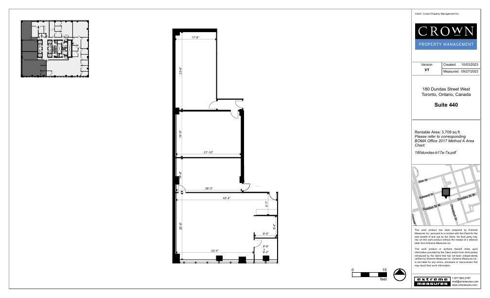 440 - 180 Dundas Street West, Toronto, ON floorplan