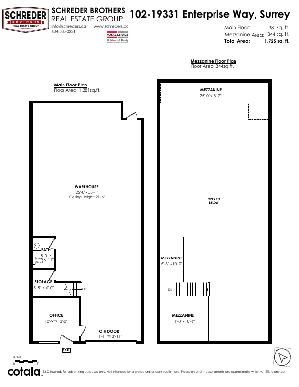 102 - 19331 Enterprise Way, Surrey, BC floorplan