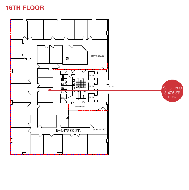 1600 - 633 6 Avenue Southwest, Calgary, AB floorplan