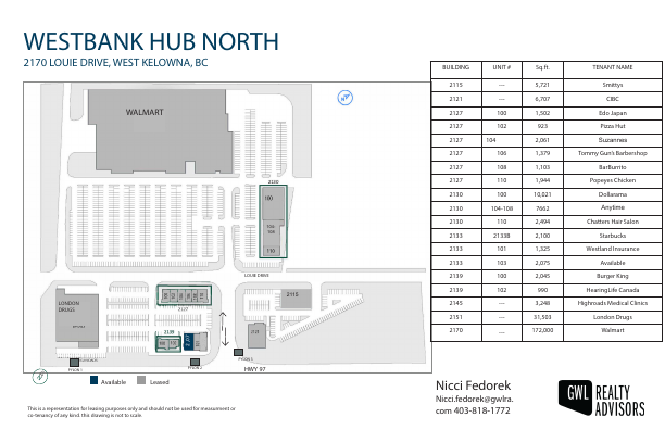 100-2133 - 2130 Louie Drive, Westbank, BC floorplan