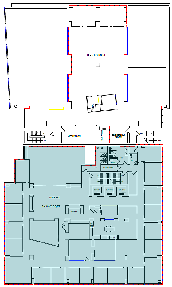 600 - 105 12 Avenue Southeast, Calgary, AB floorplan