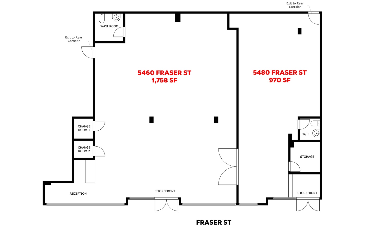 5460, 5480 - Fraser Street, Vancouver, BC floorplan