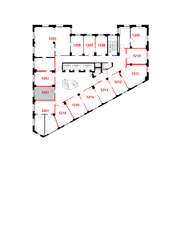 1202 - 207 West Hastings Street, Vancouver, BC floorplan