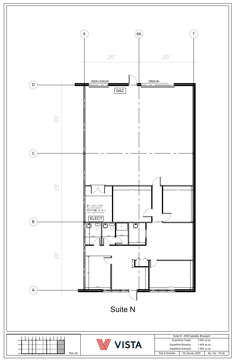 N - 3505 Rue Isabelle, Brossard, QC floorplan