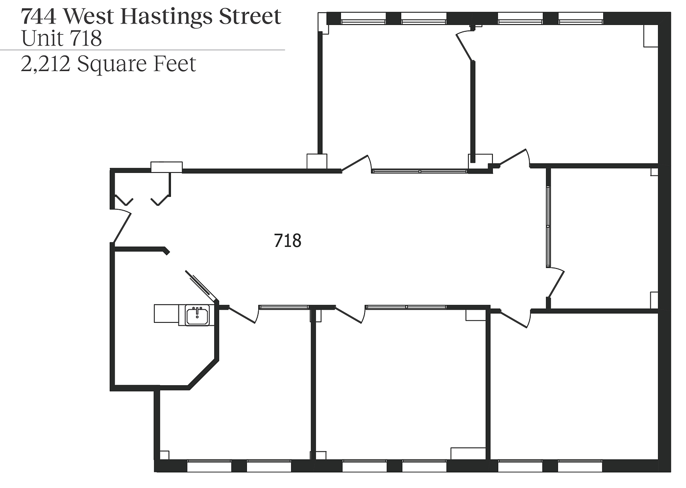 718 - 744 West Hastings Street, Vancouver, BC floorplan