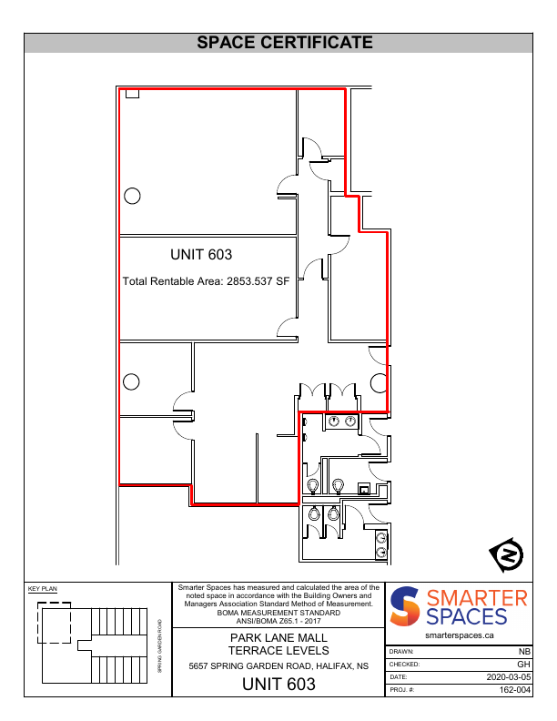 603 - 5657 Spring Garden Road, Halifax, NS floorplan