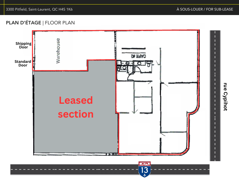 3300 Boulevard Pitfield, Montréal, QC floorplan