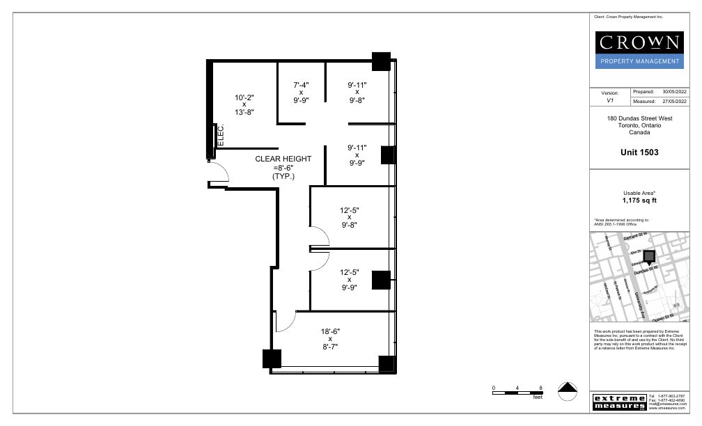 1503 - 180 Dundas Street West, Toronto, ON floorplan