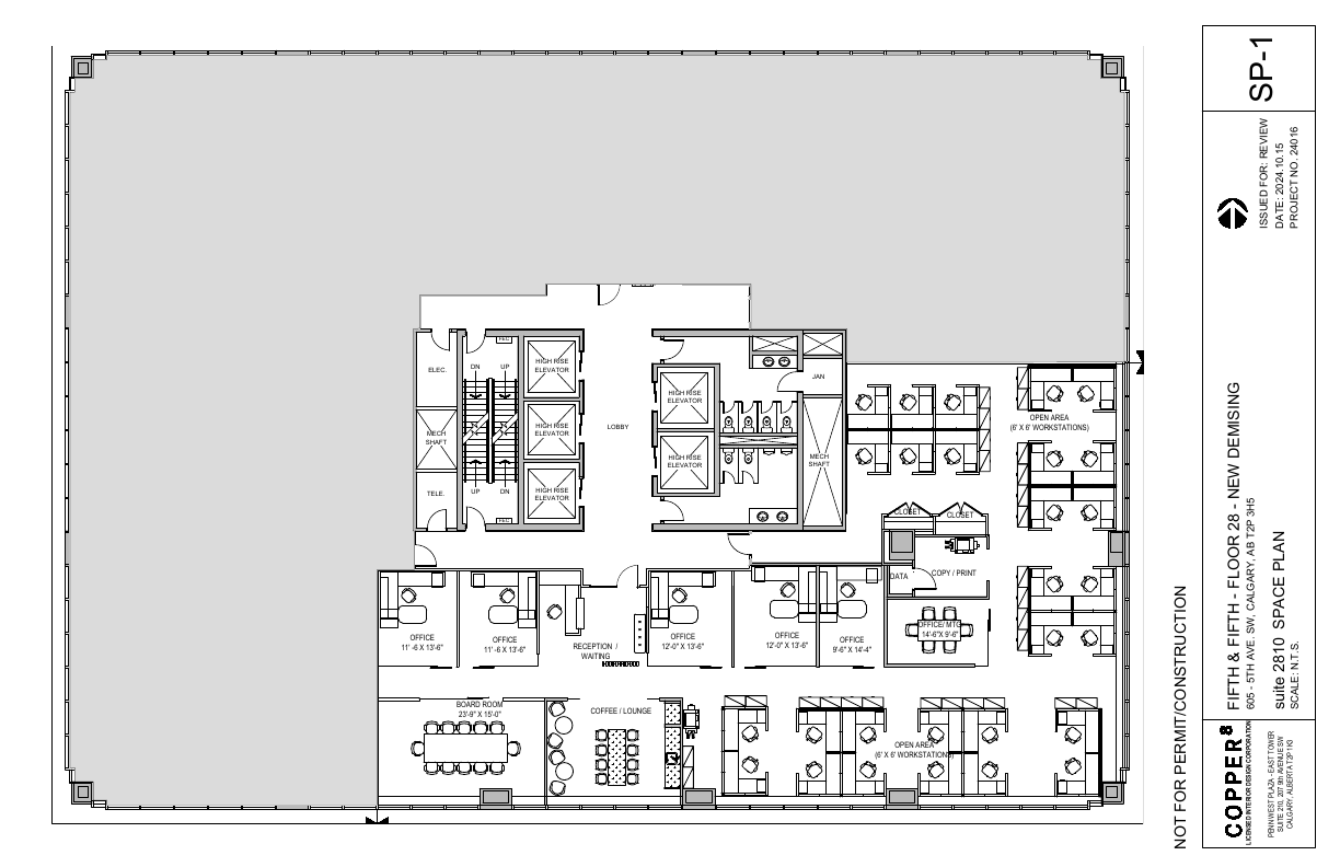 2810    - Show Suite - 605 5 Avenue Southwest, Calgary, AB floorplan