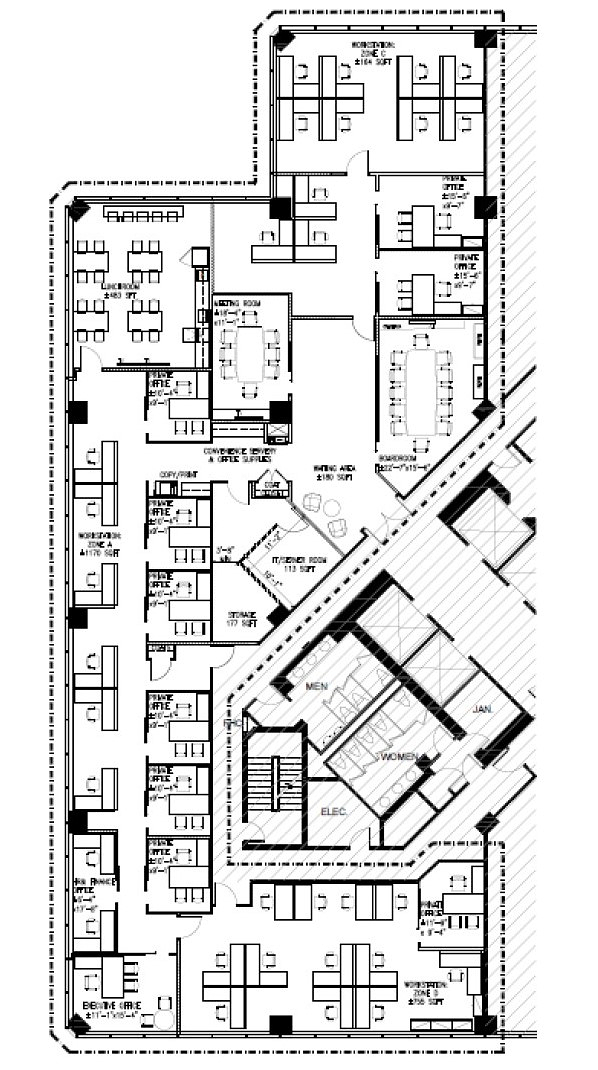 1201 - 100 Sheppard Avenue East, Toronto, ON floorplan