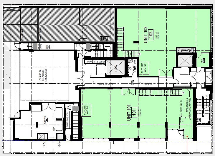 101 & 102 - 1313 East Pender Street, Vancouver, BC floorplan