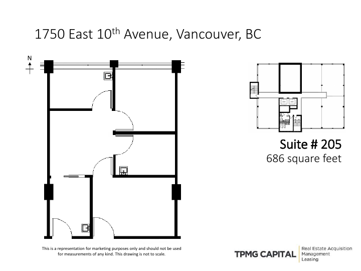 205 - 1750 E 10th Ave, Vancouver, BC floorplan