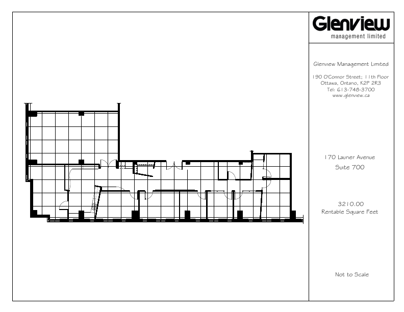 700 - 170 Laurier Ave W, Ottawa, ON floorplan