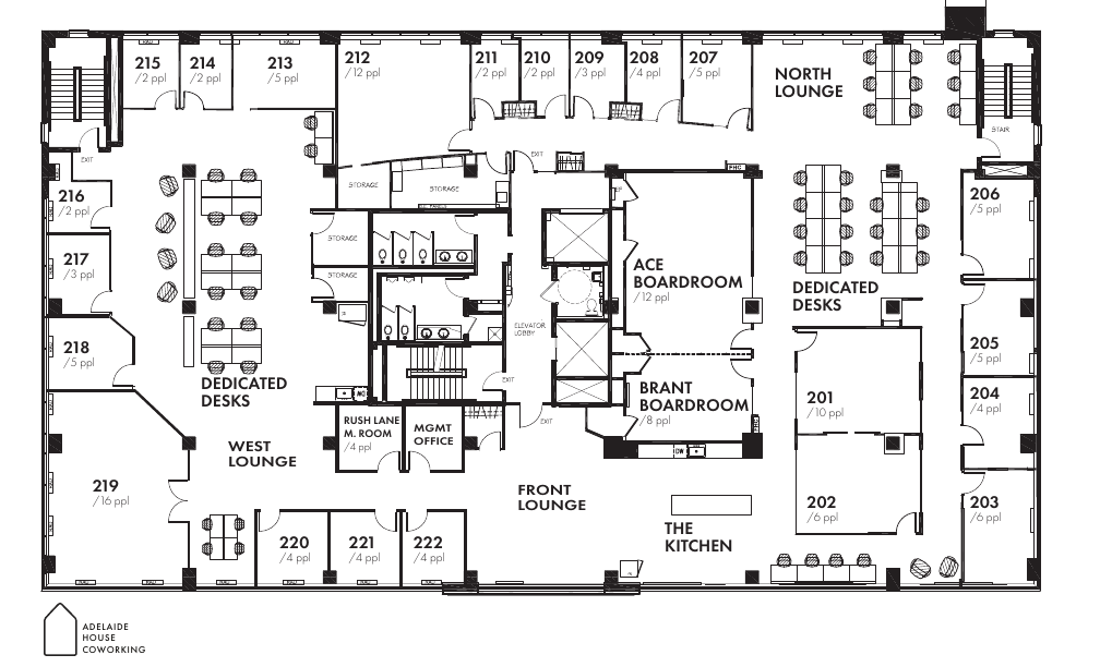 212 - 410 Adelaide St W, Toronto, ON floorplan