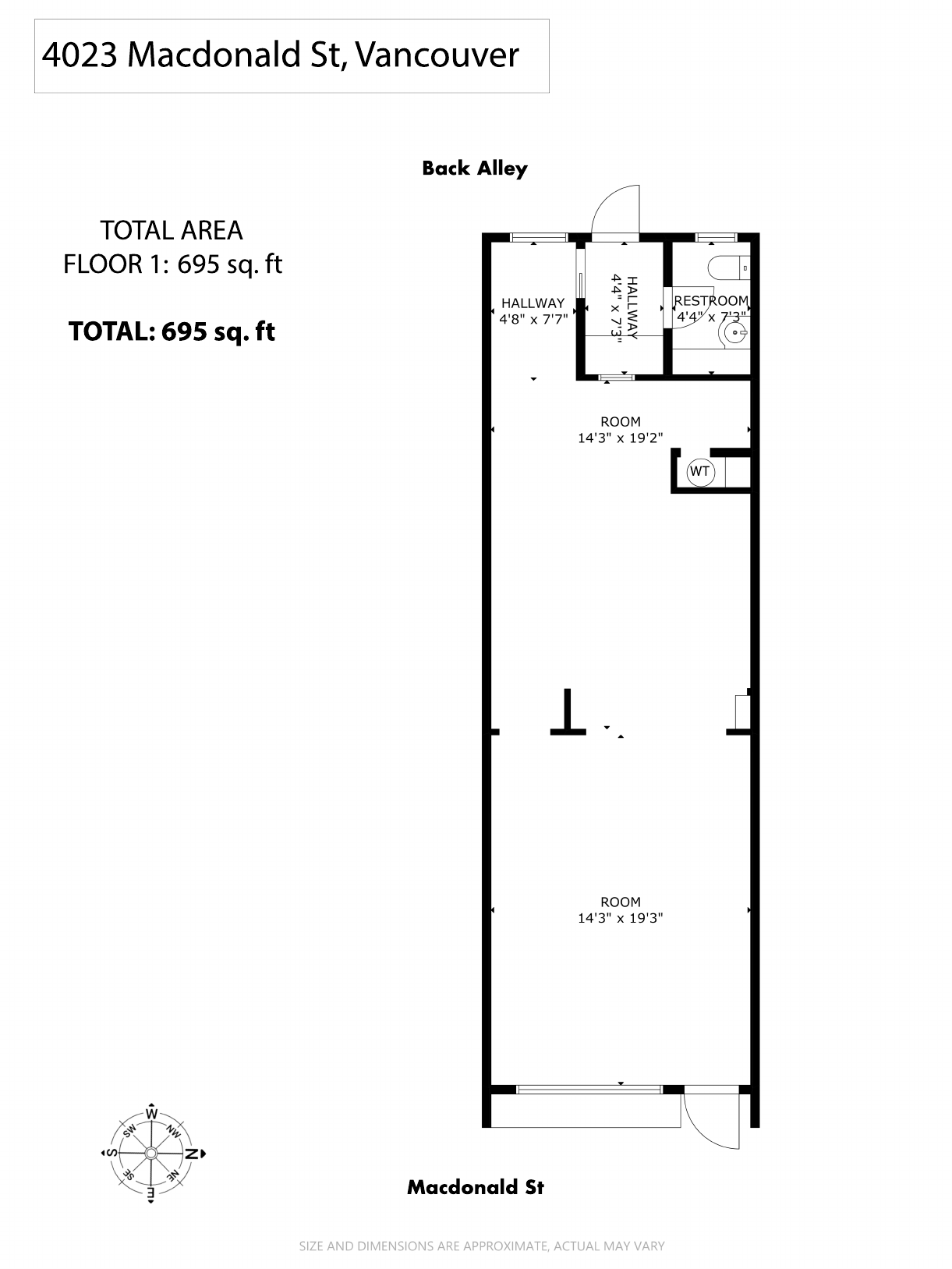 4023 - 4023 Macdonald Street, Vancouver, BC floorplan