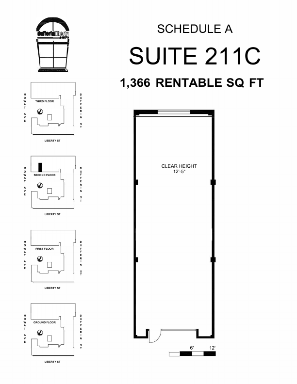 211C - 219D Dufferin Street, Toronto, ON floorplan