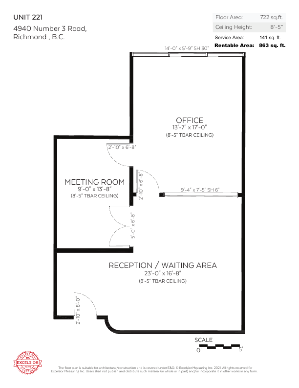 221 - 4940 Number 3 Road, Richmond, BC floorplan