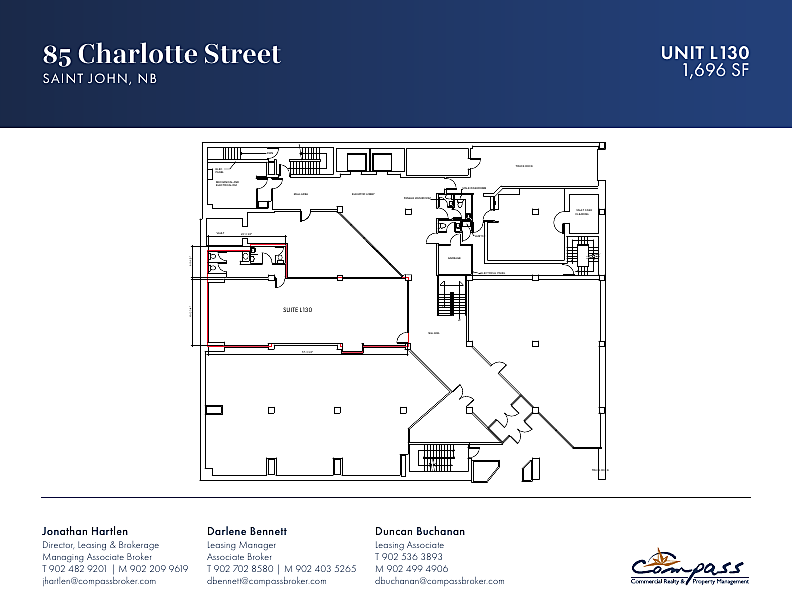 L130 - 85 Charlotte St, Saint John, NB floorplan