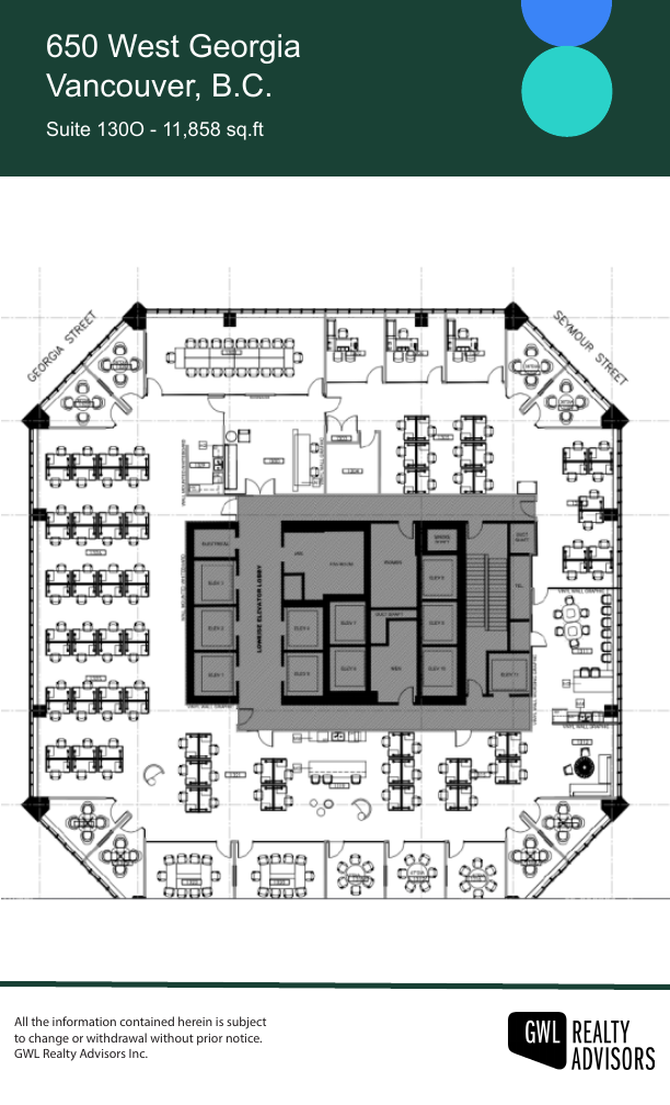 1300 - 650 West Georgia Street, Vancouver, BC floorplan