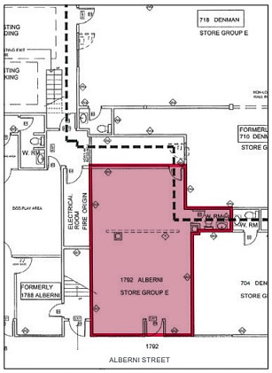 1792 Alberni Street, Vancouver, BC floorplan