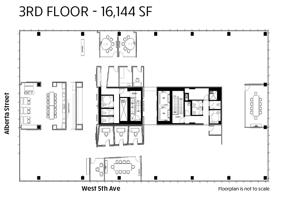 3rd & 4th Floors - 285 West 5th Avenue, Vancouver, BC floorplan