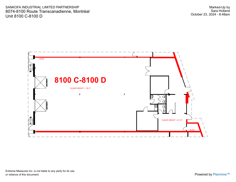 8100 C/D - 8074 Route Transcanadienne, Montréal, QC floorplan