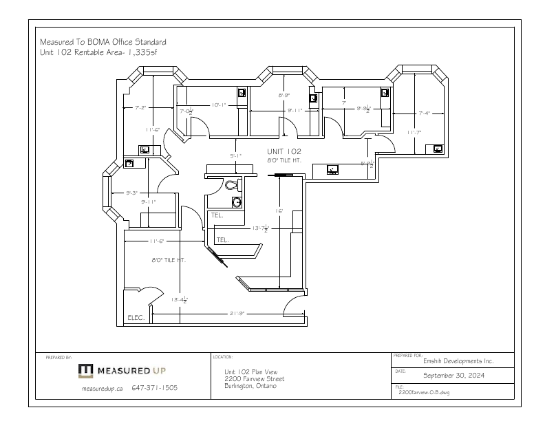102 - 2200 Fairview Street, Burlington, ON floorplan