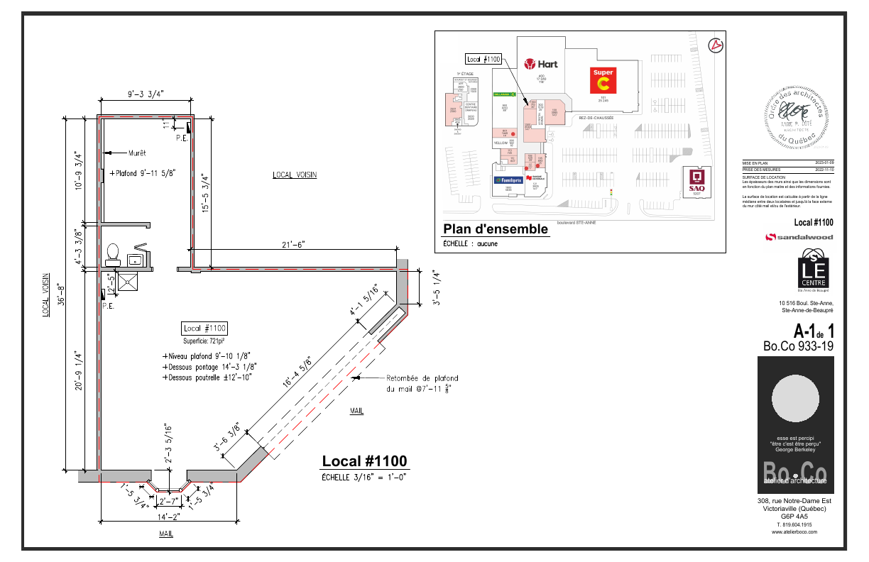 1100 - 10516 Boulevard Sainte-Anne, Sainte-Anne-de-Beaupré, QC floorplan