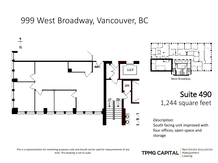 490 - 999 W Broadway, Vancouver, BC floorplan
