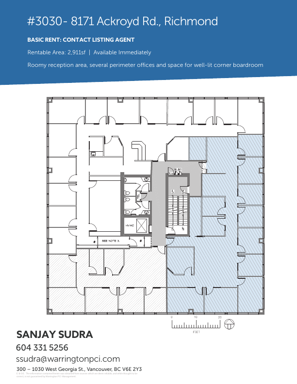 Suite 3030 - 8171 Ackroyd Road, Richmond, BC floorplan