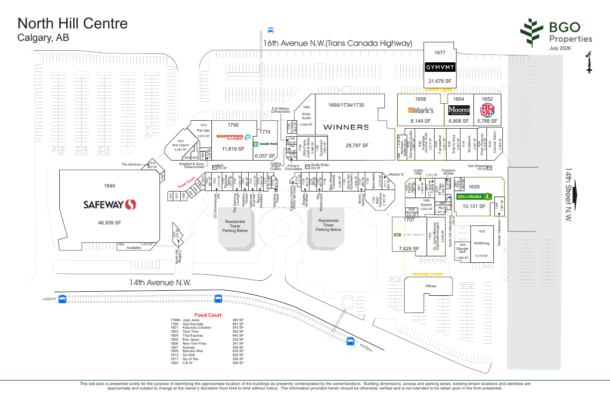 1850 - 1632 14 Avenue Northwest, Calgary, AB floorplan