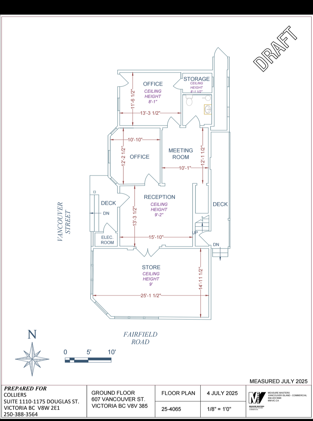 607 Vancouver Street, Victoria, BC floorplan