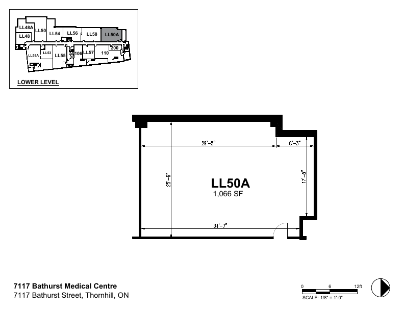 LL50A - 7117 Bathurst St, Vaughan, ON floorplan