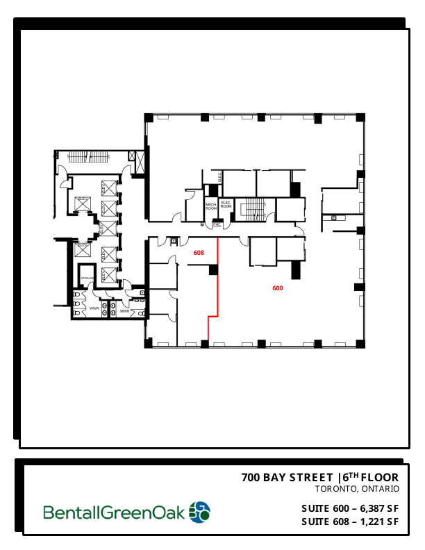0608 - 700 Bay Street, Toronto, ON floorplan