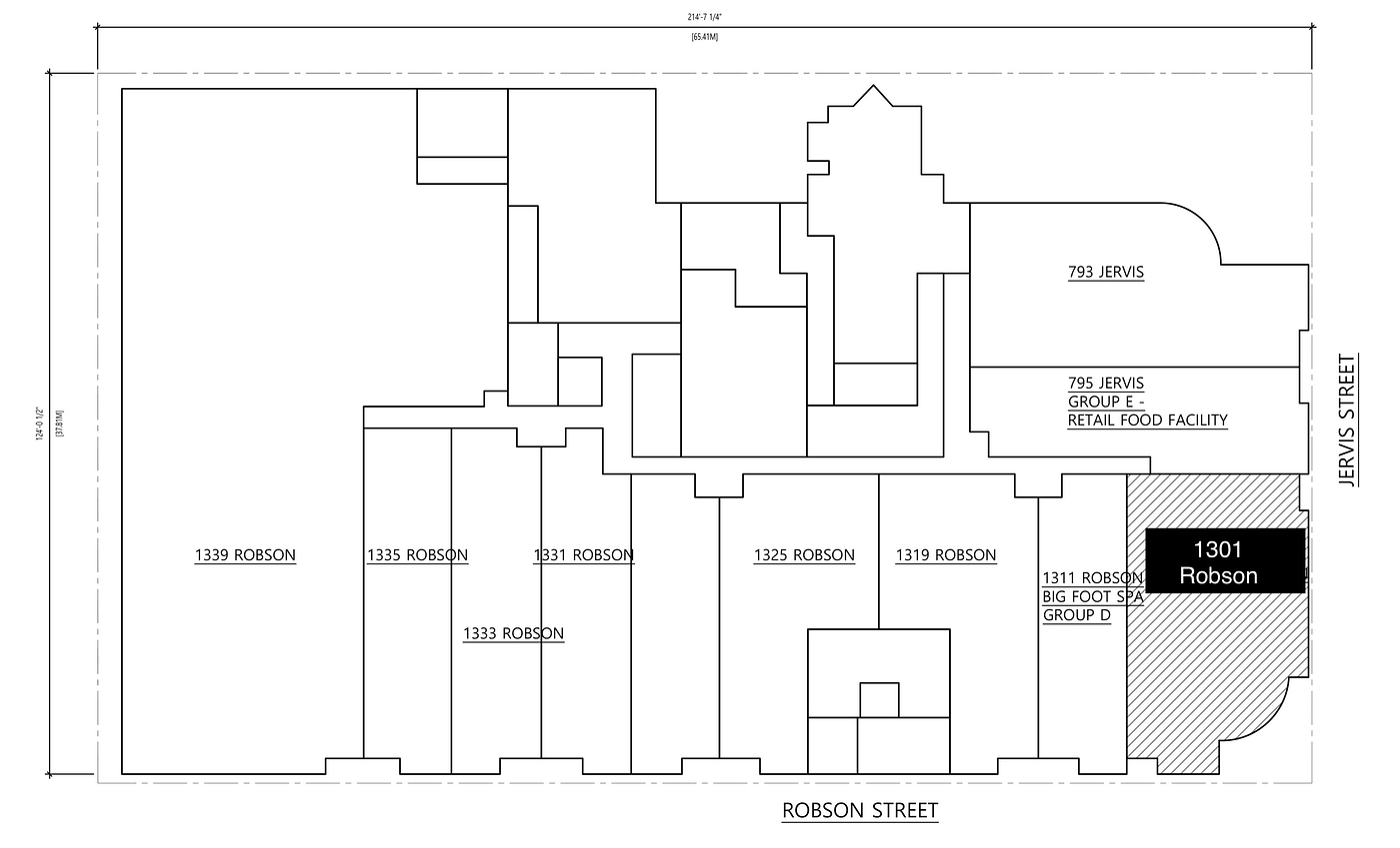 1301 Robson Street, Vancouver, BC floorplan