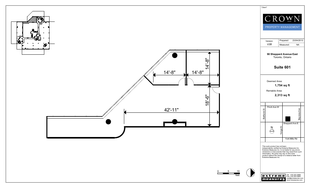 601 - 90 Sheppard Avenue East, Toronto, ON floorplan