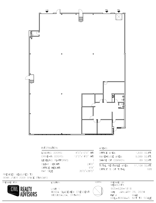 1-4060A - 4140 Sladeview Crescent, Mississauga, ON floorplan