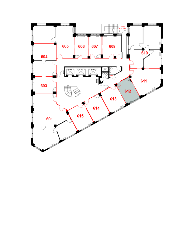 612 - 207 West Hastings Street, Vancouver, BC floorplan