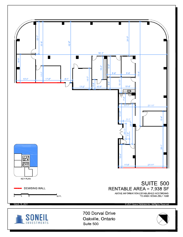 500 - 700 Dorval Dr, Oakville, ON floorplan