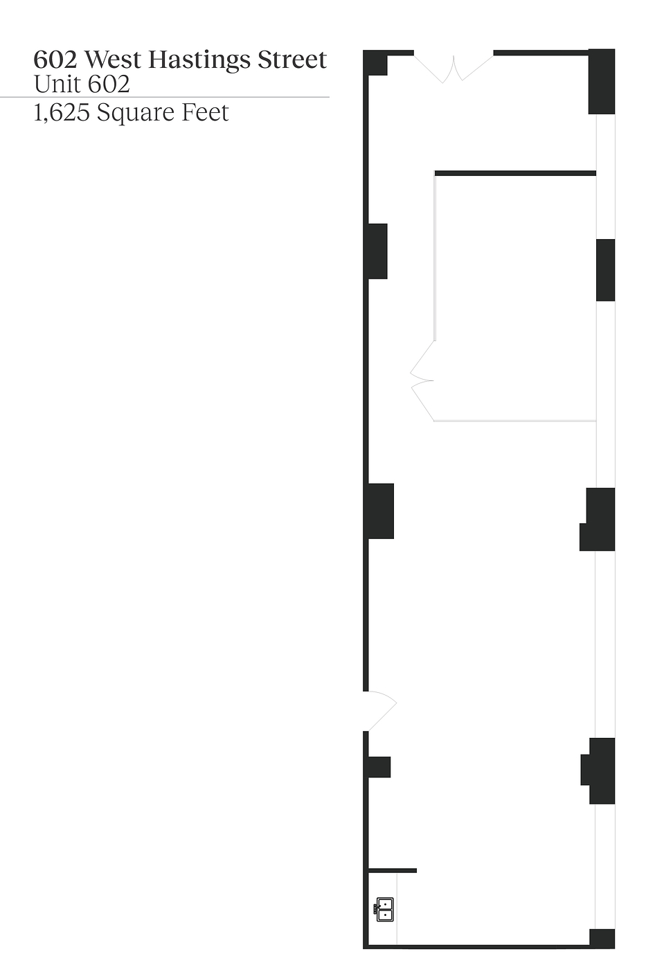 602 - 602 West Hastings Street, Vancouver, BC floorplan